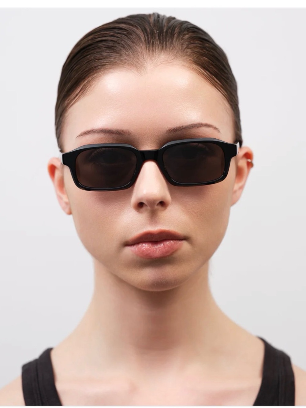 Men’s or women’s FLATLIST Black Rectangular Sunglasses